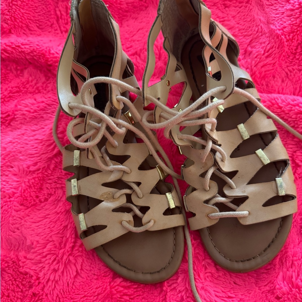 Steve Madden Women's Tan Gladiator Sandals
